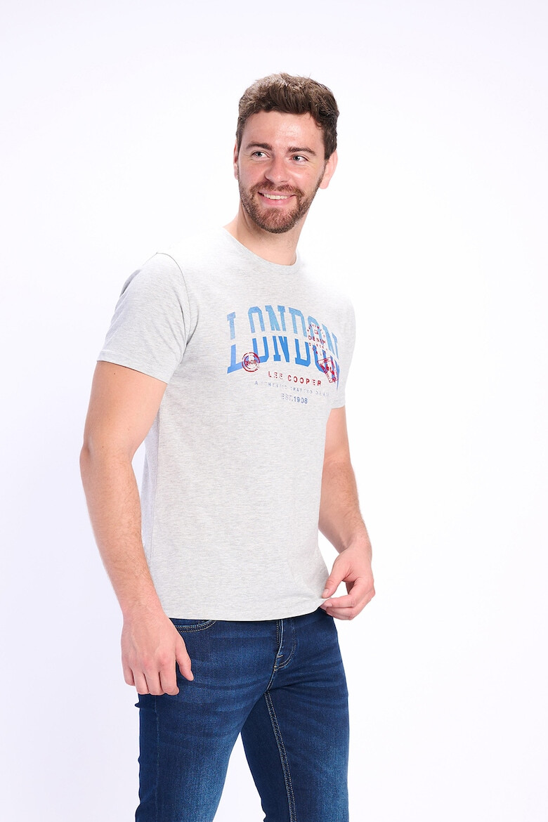 Lee Cooper Памучна тениска с надпис - Pepit.bg