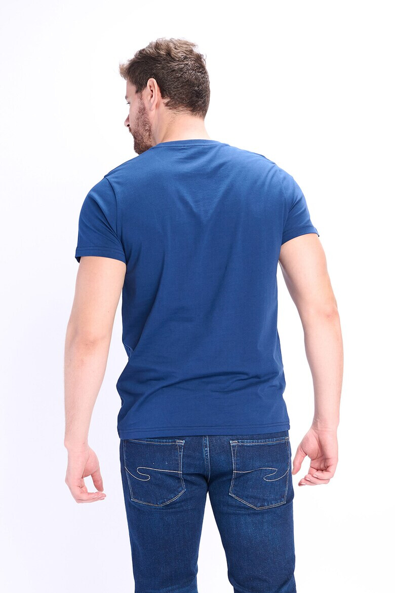 Lee Cooper Памучна тениска с овално деколте - Pepit.bg