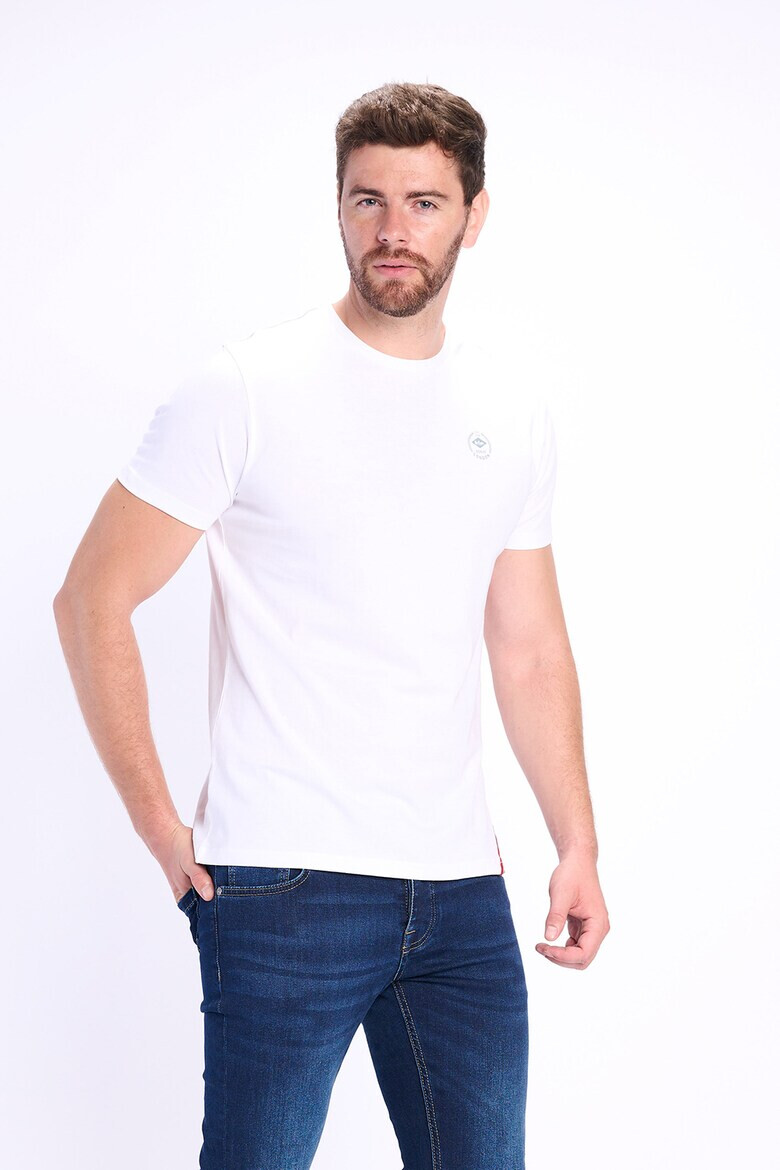 Lee Cooper Памучна тениска с овално деколте - Pepit.bg