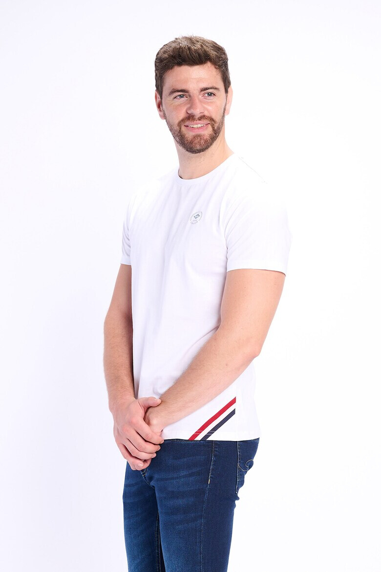 Lee Cooper Памучна тениска с овално деколте - Pepit.bg