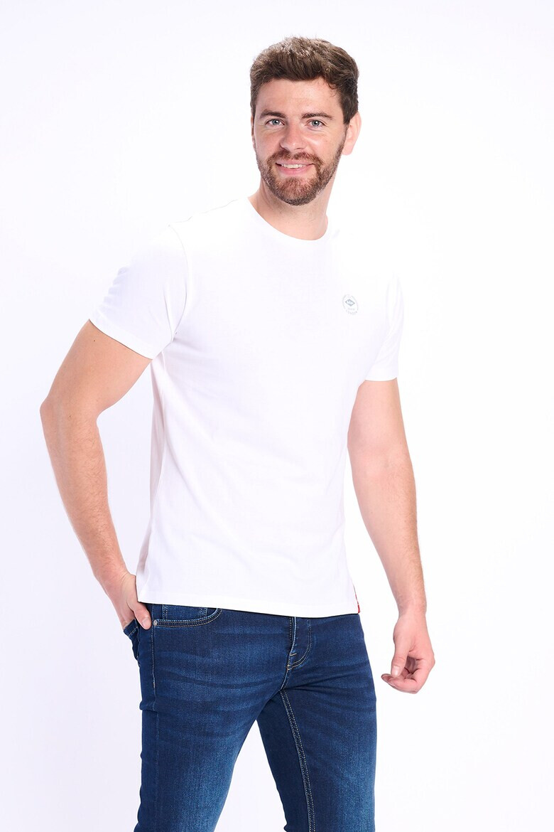 Lee Cooper Памучна тениска с овално деколте - Pepit.bg