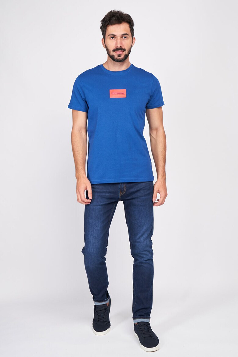 Lee Cooper Памучна тениска с пришито лого - Pepit.bg