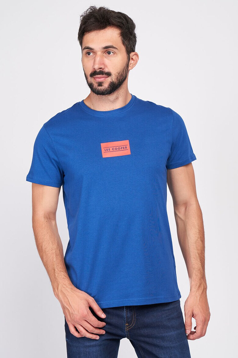 Lee Cooper Памучна тениска с пришито лого - Pepit.bg