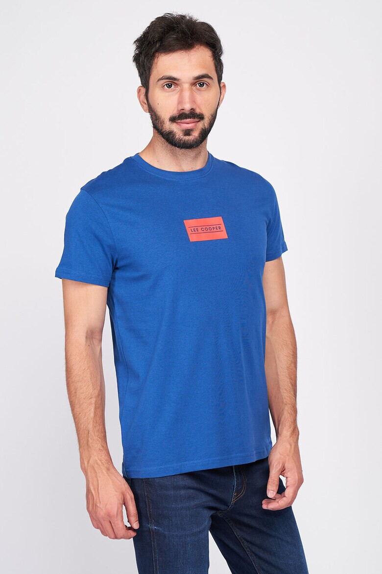 Lee Cooper Памучна тениска с пришито лого - Pepit.bg
