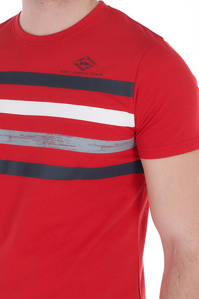 Lee Cooper Памучна тениска с райе - Pepit.bg