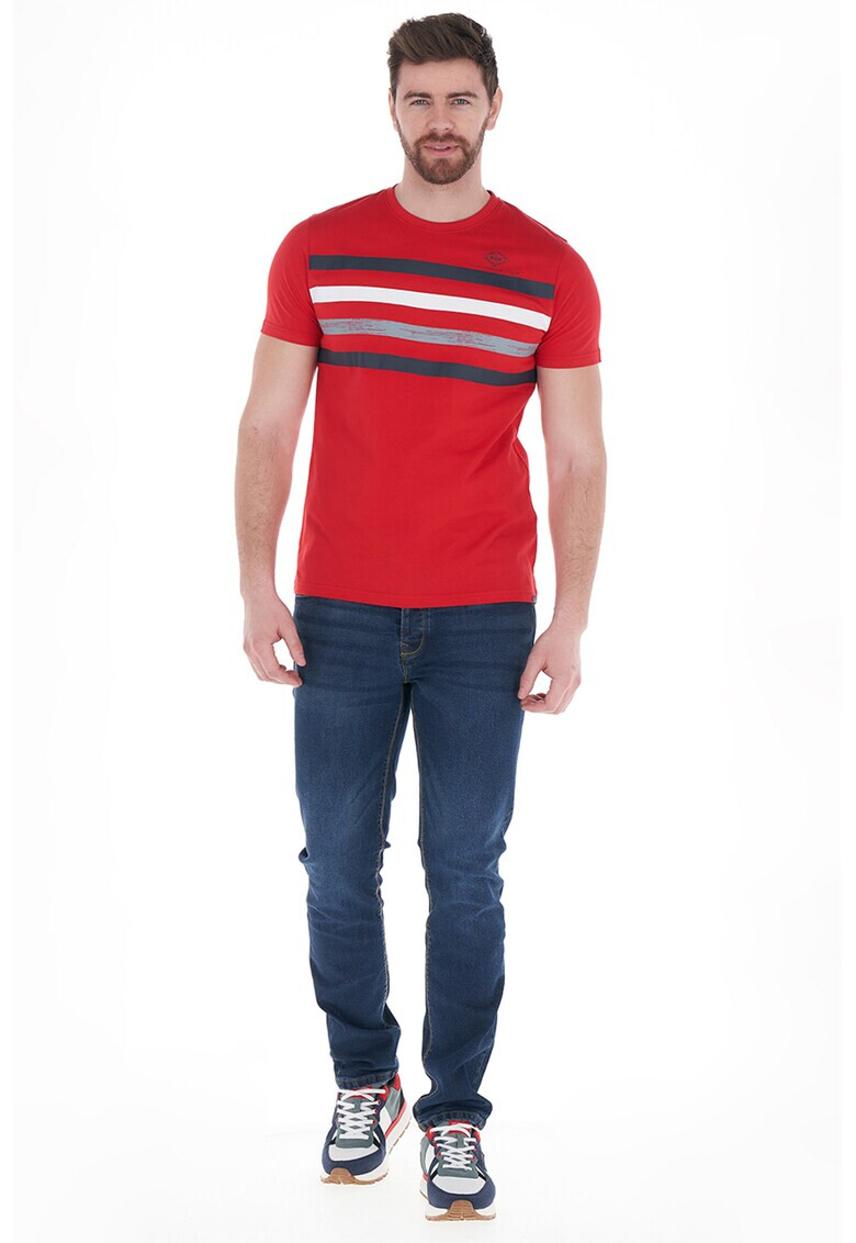Lee Cooper Памучна тениска с райе - Pepit.bg