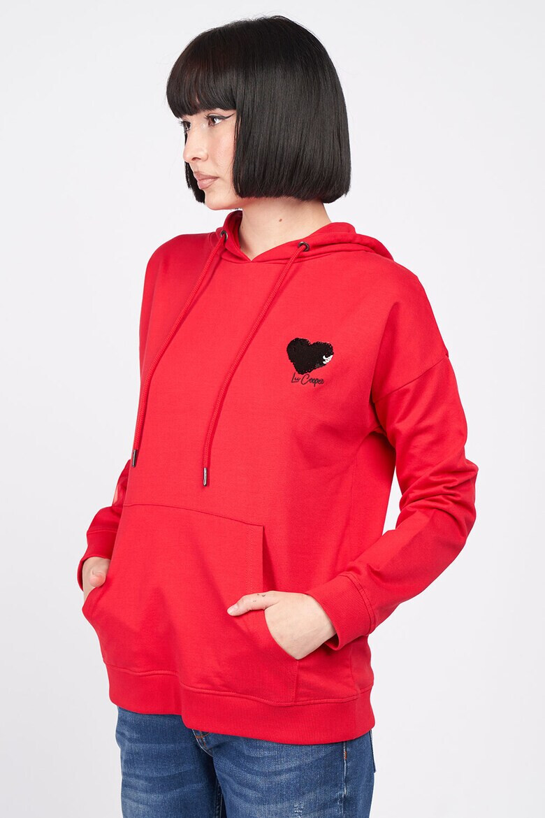 Lee Cooper Памучно худи с пайети - Pepit.bg