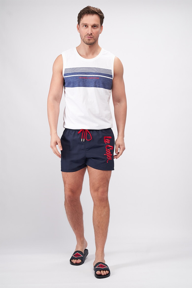Lee Cooper Плувни шорти с бродирано лого - Pepit.bg
