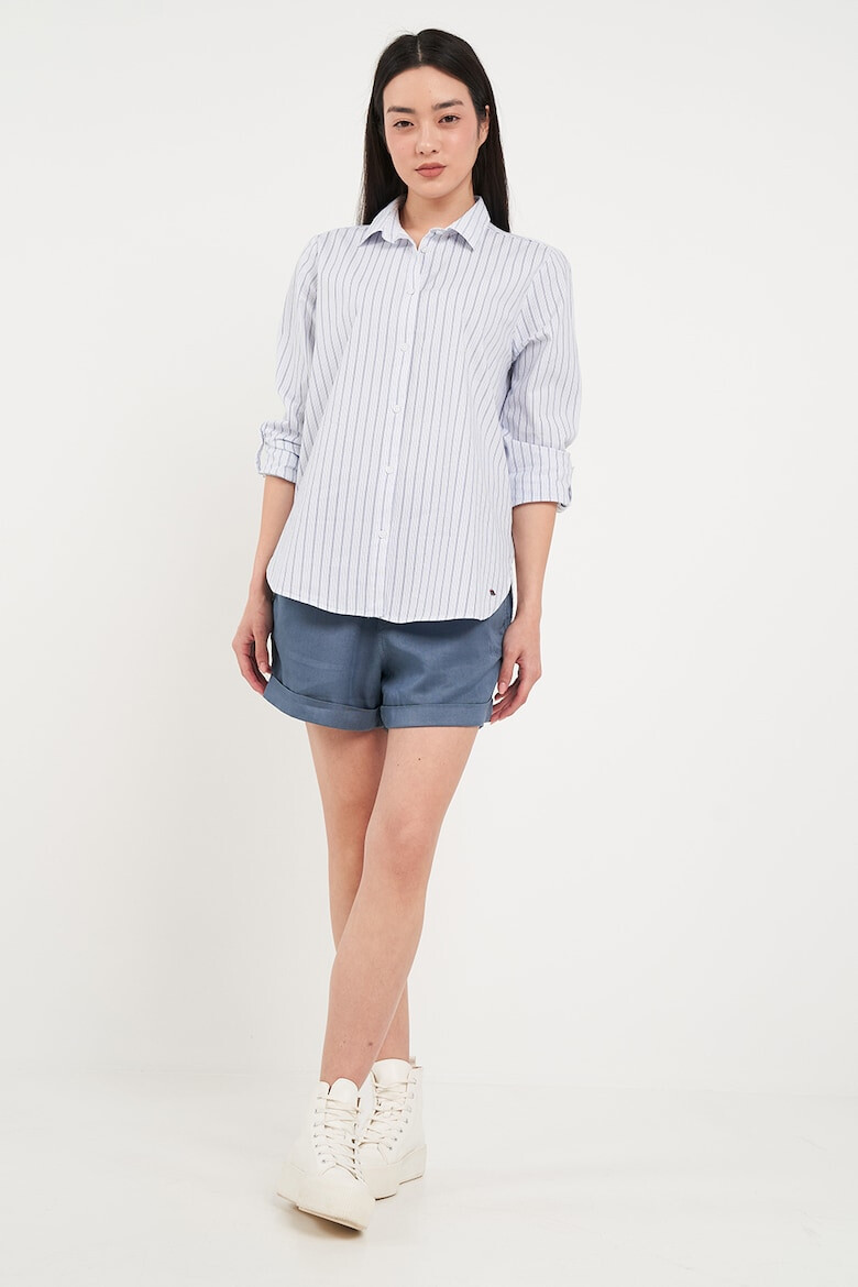 Lee Cooper Раирана риза с памук - Pepit.bg