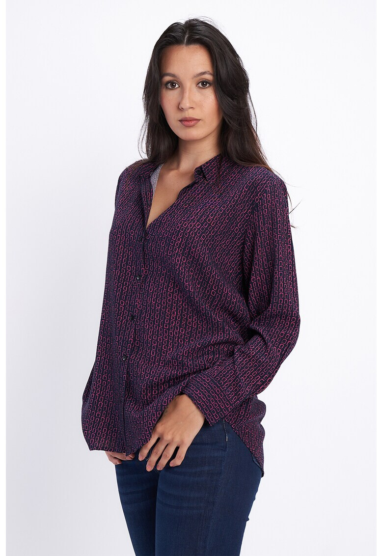 Lee Cooper Риза с десен и остра яка - Pepit.bg