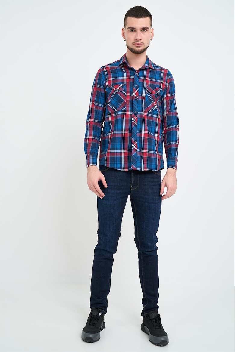 Lee Cooper Риза с джобове на гърдите - Червен/Син - Pepit.bg