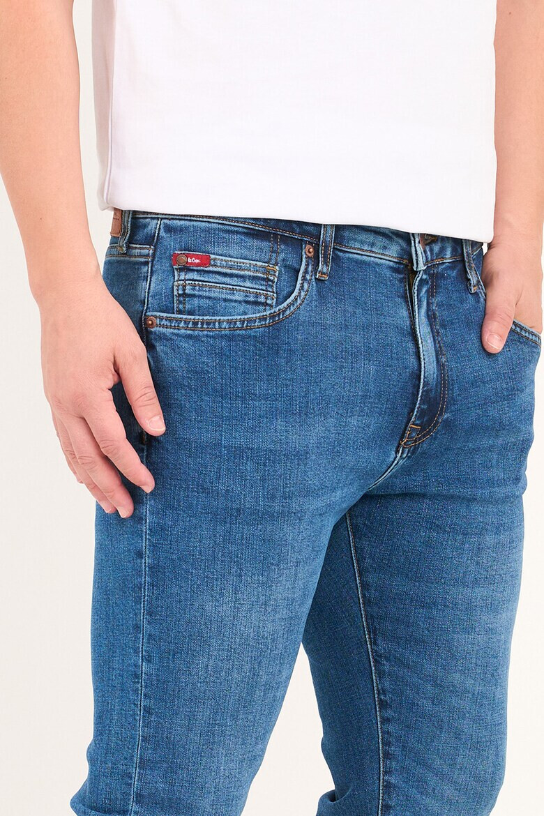 Lee Cooper Слим дънки с 5 джоба - Син - Pepit.bg