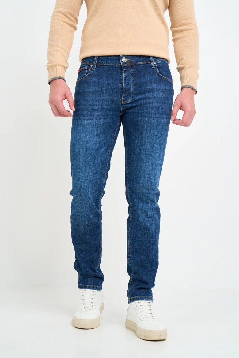 Lee Cooper Слим дънки с копчета - Тъмносин - Pepit.bg