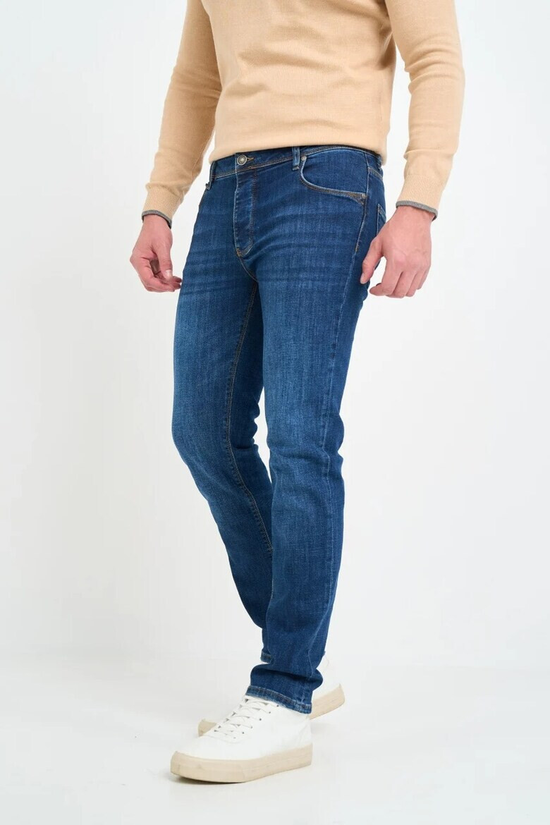 Lee Cooper Слим дънки с копчета - Тъмносин - Pepit.bg