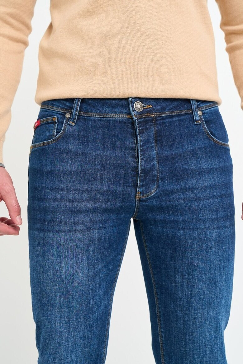 Lee Cooper Слим дънки с копчета - Тъмносин - Pepit.bg