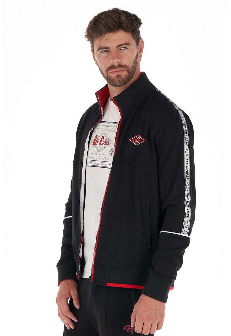 Lee Cooper Суитшърт с цип джобове и лого - Pepit.bg