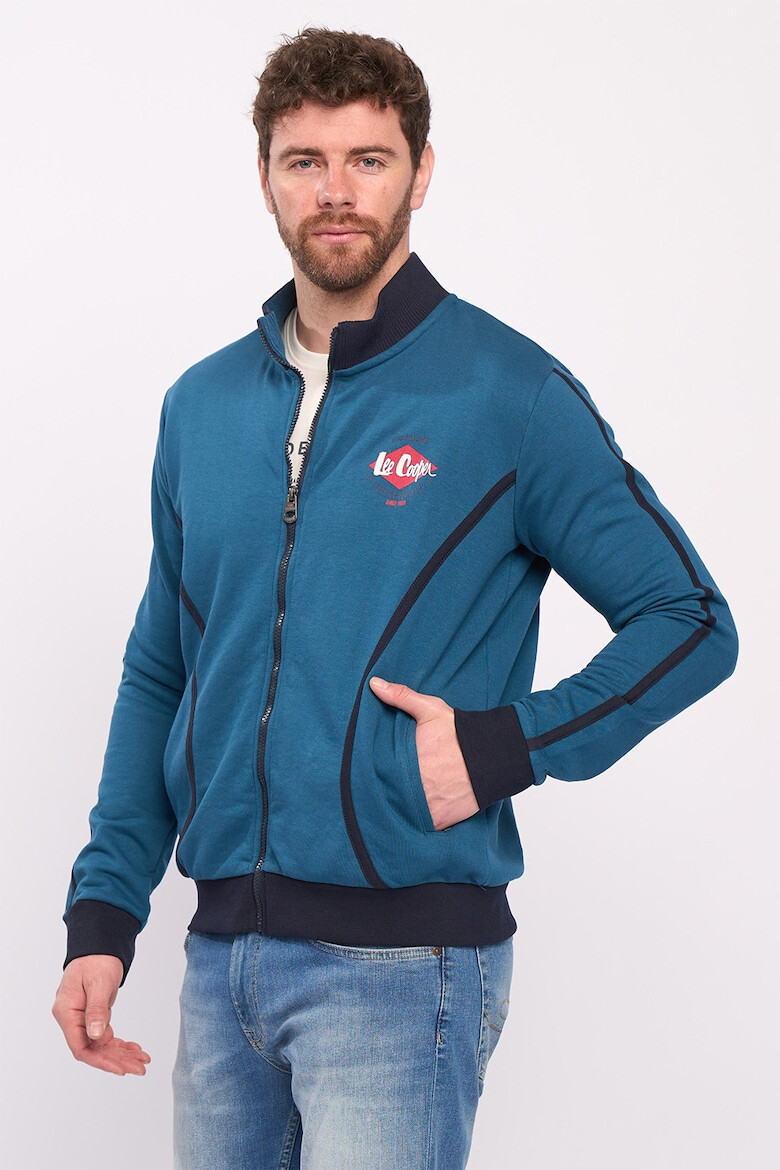 Lee Cooper Суитшърт с цип и скосени джобове - Pepit.bg