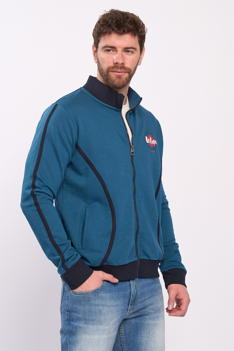 Lee Cooper Суитшърт с цип и скосени джобове - Pepit.bg