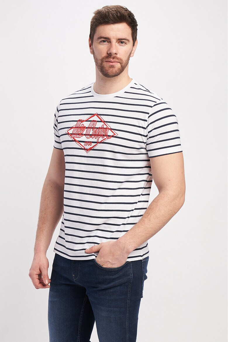 Lee Cooper Тениска на райе с лого - Pepit.bg