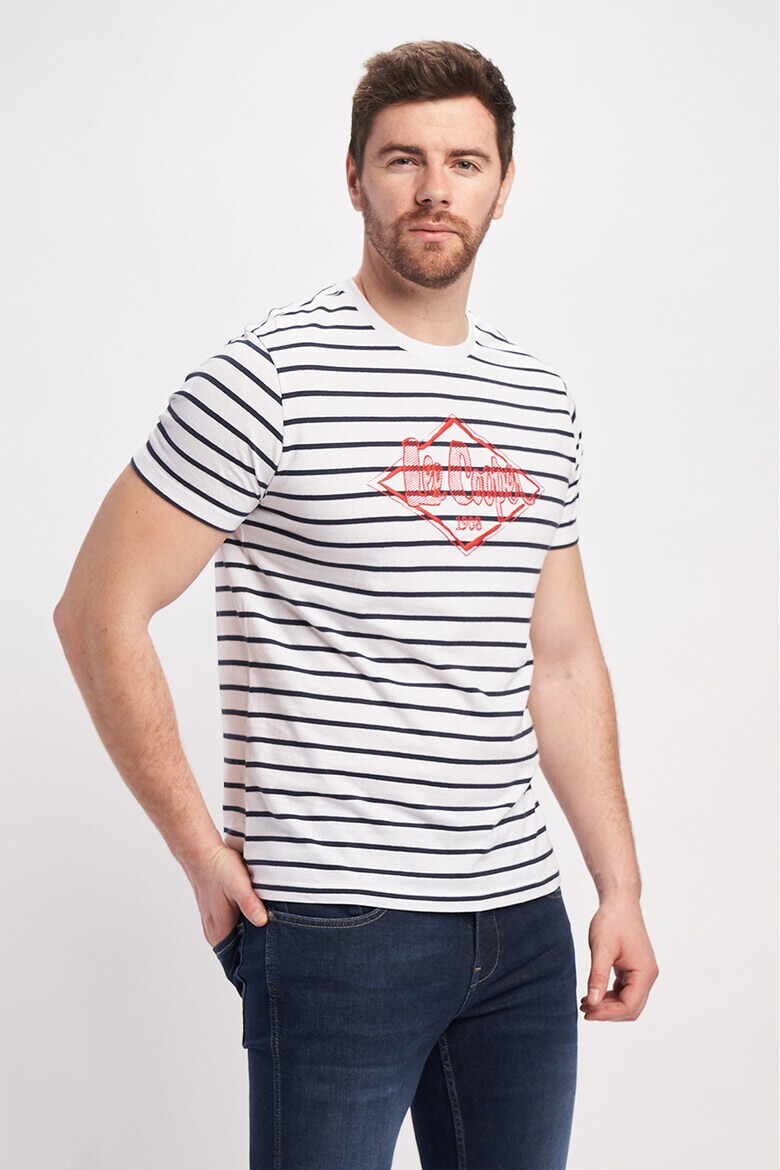 Lee Cooper Тениска на райе с лого - Pepit.bg