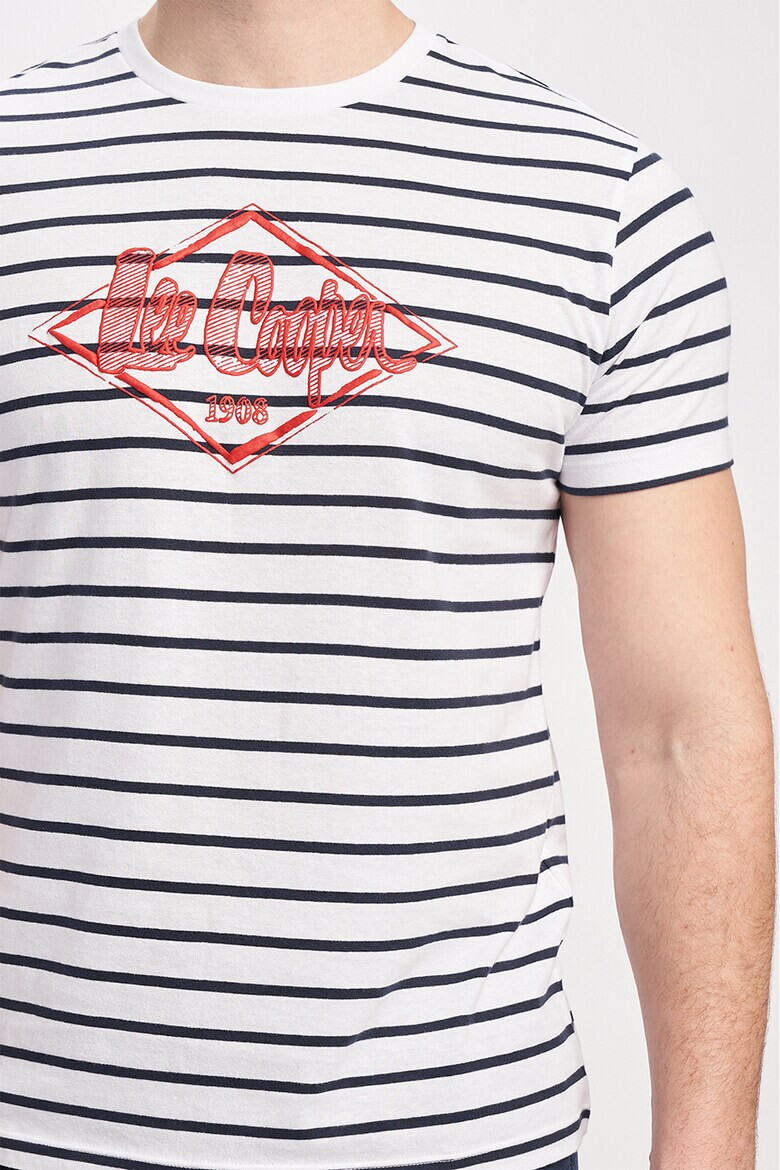 Lee Cooper Тениска на райе с лого - Pepit.bg