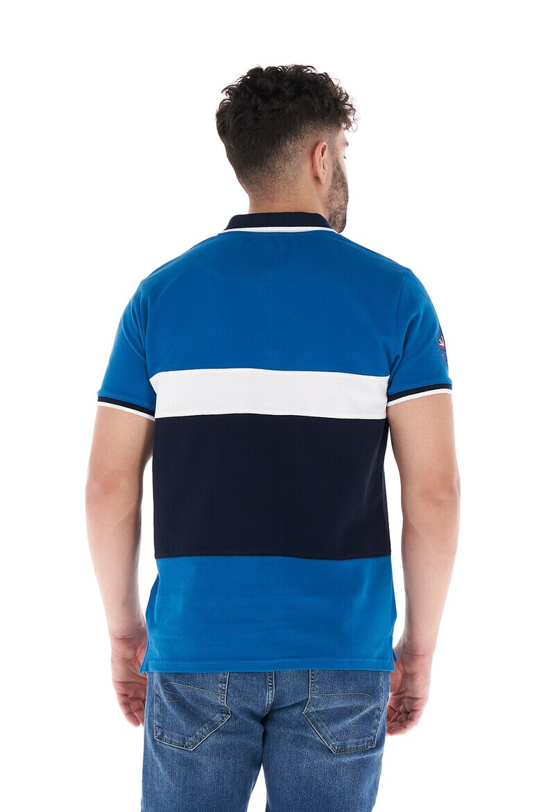 Lee Cooper Тениска от пике с яка и бродирано лого - Pepit.bg