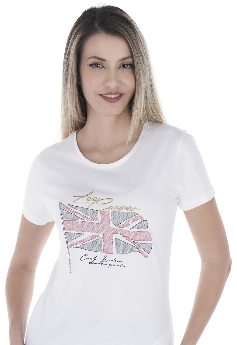 Lee Cooper Тениска с бродерии - Pepit.bg