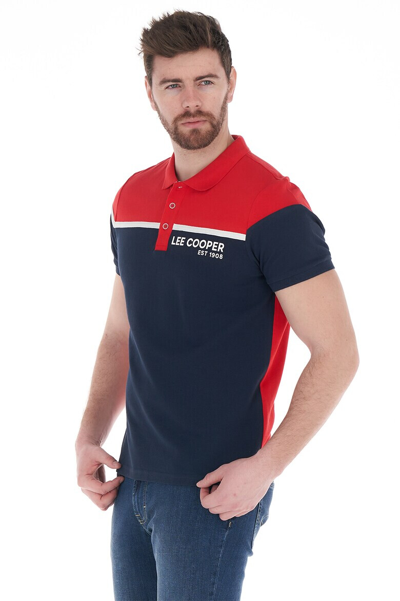 Lee Cooper Тениска с яка и лого - Pepit.bg