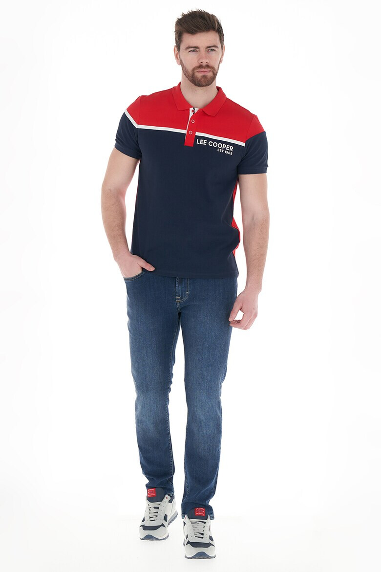 Lee Cooper Тениска с яка и лого - Pepit.bg
