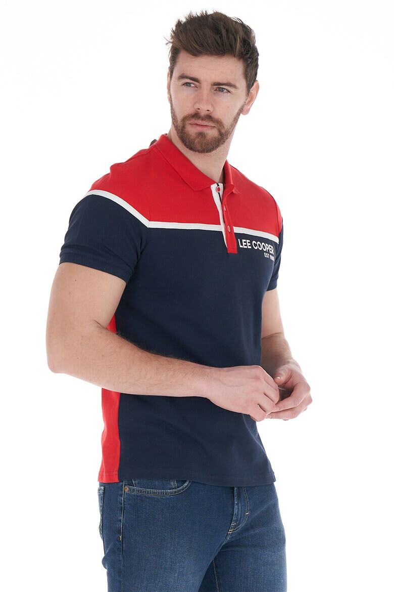 Lee Cooper Тениска с яка и лого - Pepit.bg