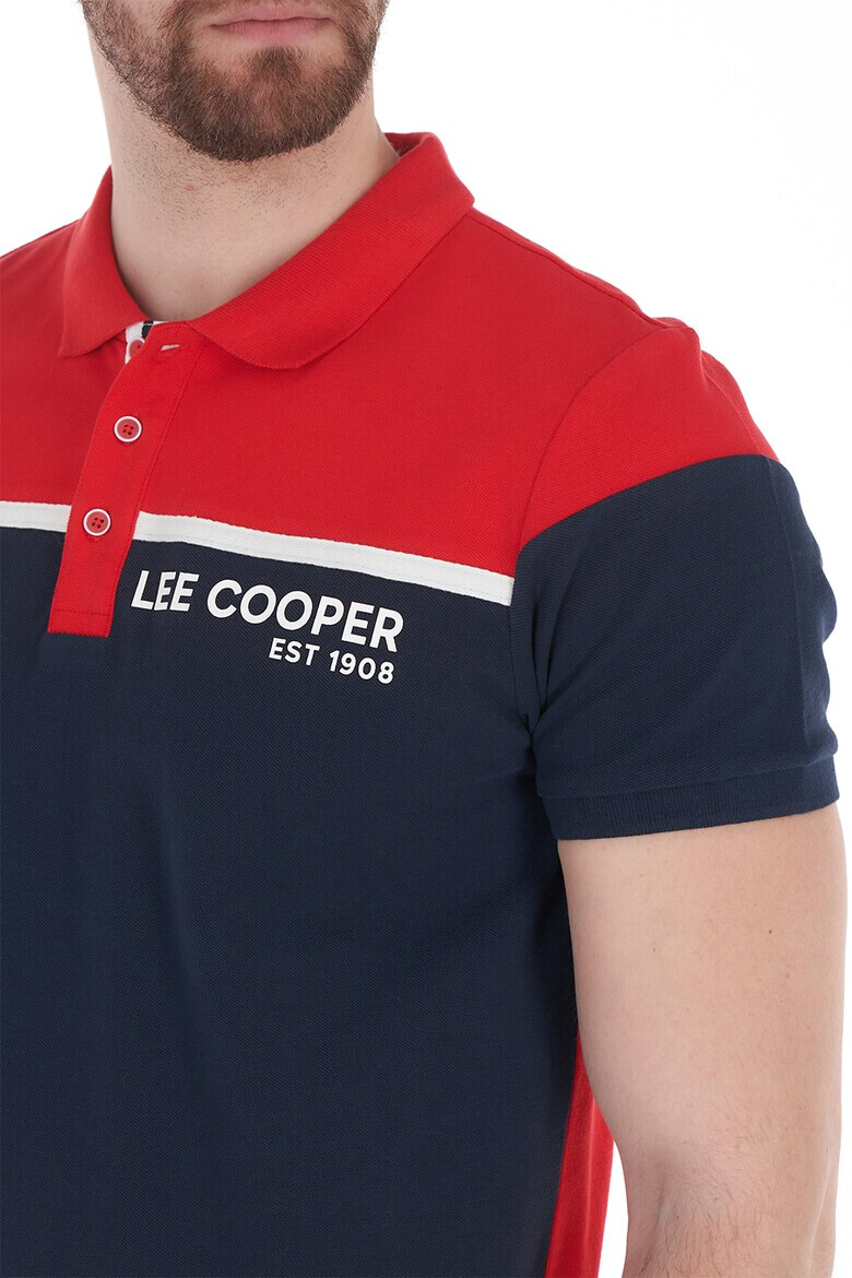 Lee Cooper Тениска с яка и лого - Pepit.bg
