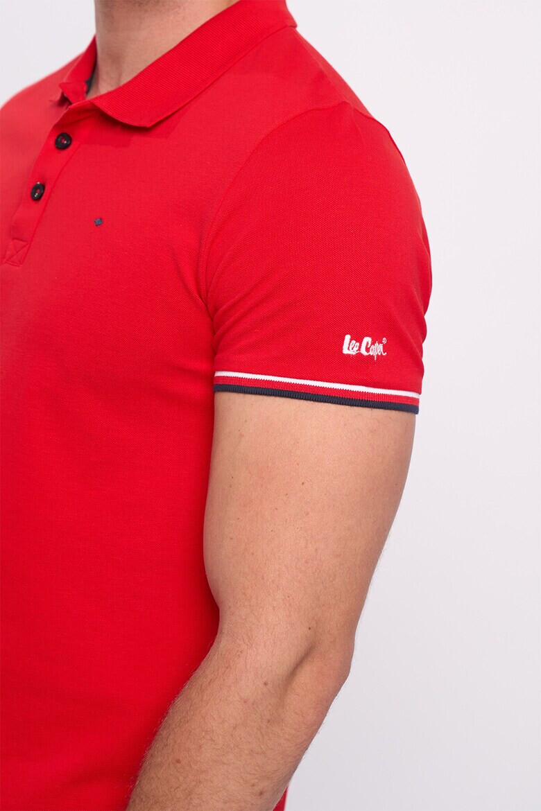 Lee Cooper Тениска с яка и лого - Pepit.bg