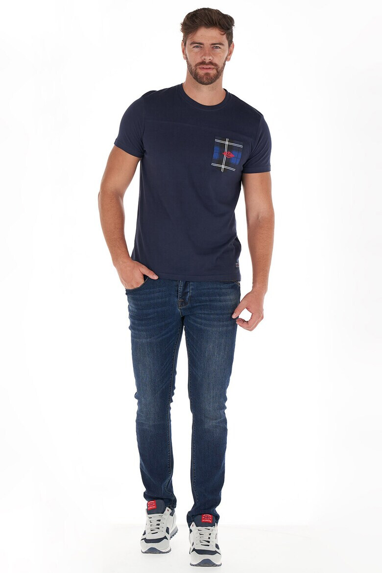 Lee Cooper Тениска с кариран джоб на гърдите - Pepit.bg