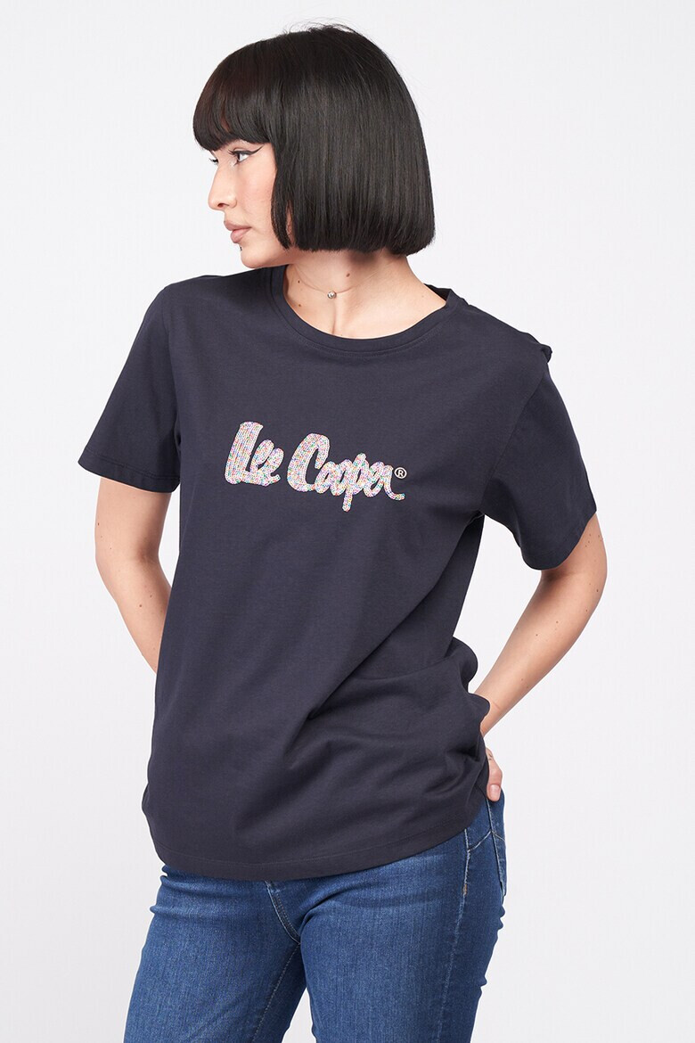 Lee Cooper Тениска с лого от пайети - Pepit.bg