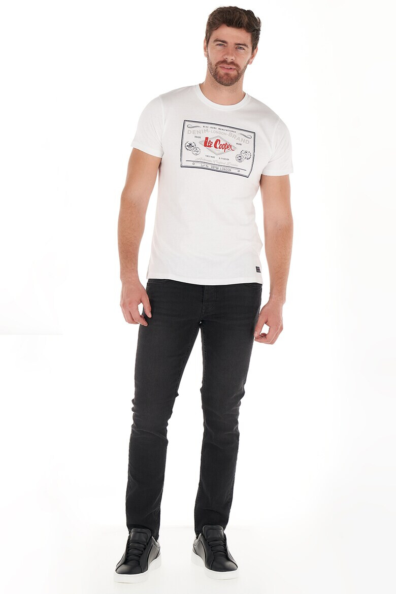 Lee Cooper Тениска с овално деколте и лого - Pepit.bg