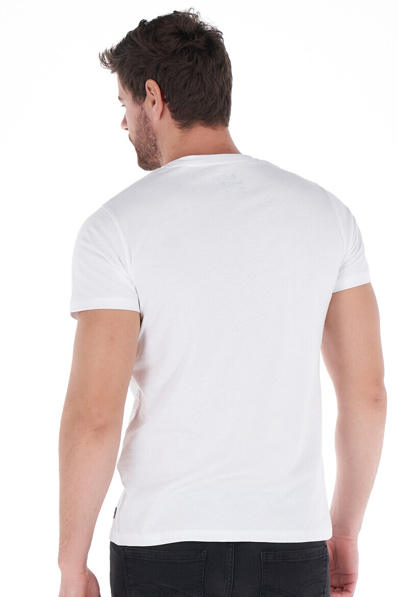 Lee Cooper Тениска с овално деколте и лого - Pepit.bg