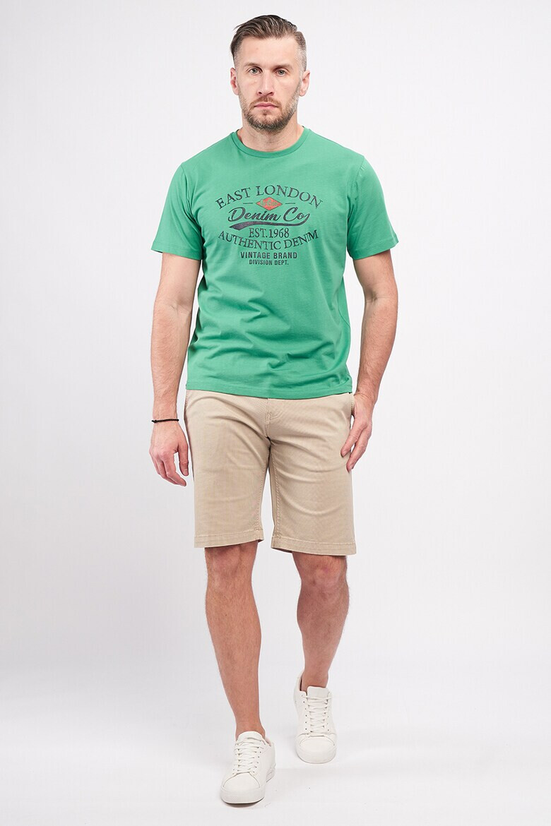 Lee Cooper Тениска с овално деколте и лого - Pepit.bg