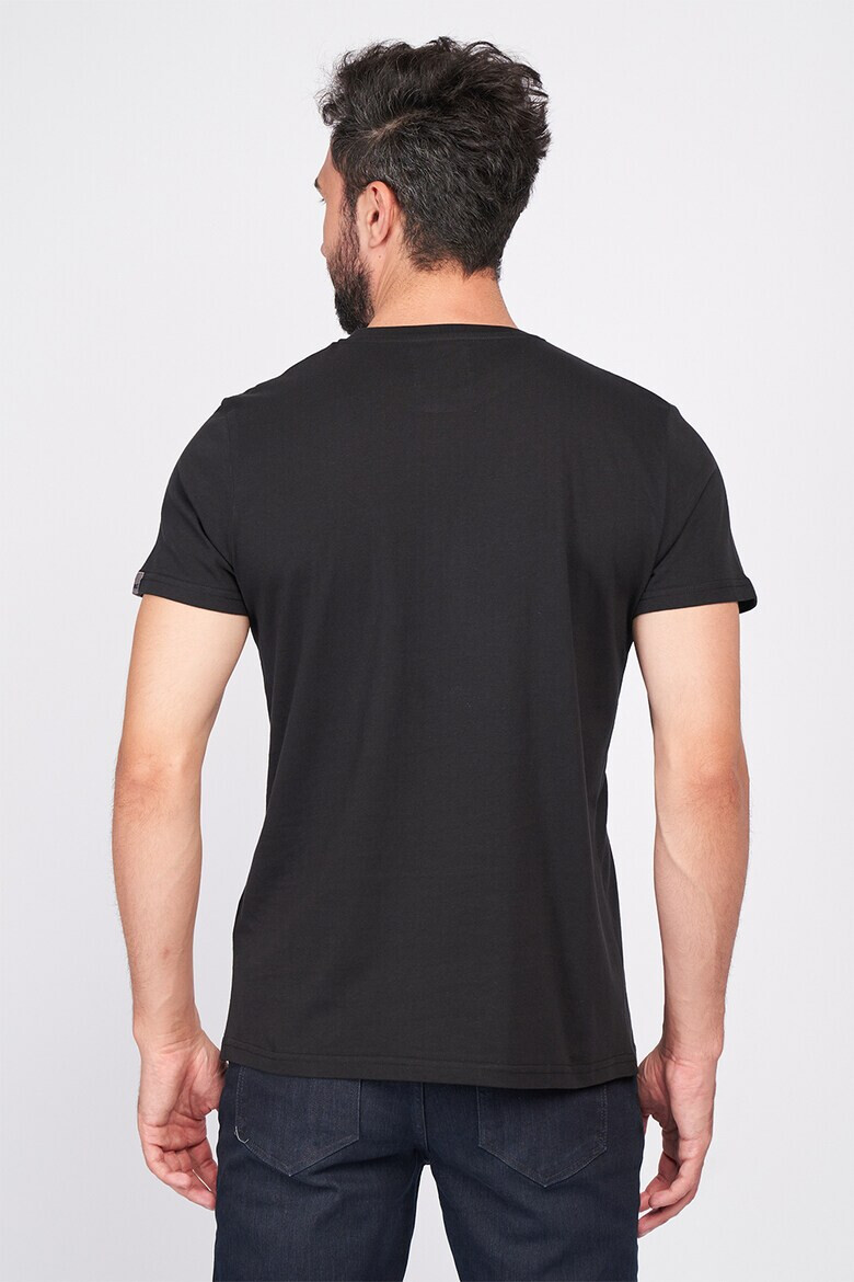 Lee Cooper Тениска с овално деколте и лого - Pepit.bg