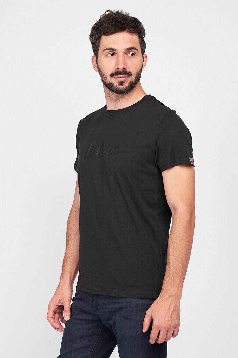 Lee Cooper Тениска с овално деколте и лого - Pepit.bg