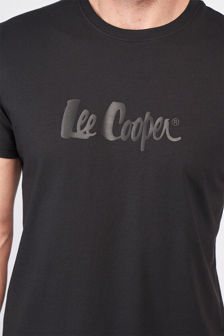 Lee Cooper Тениска с овално деколте и лого - Pepit.bg