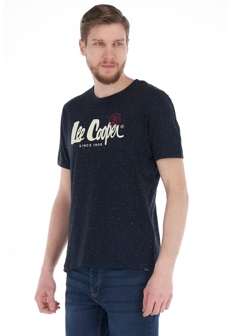 Lee Cooper Тениска с овално деколте и лого - Pepit.bg