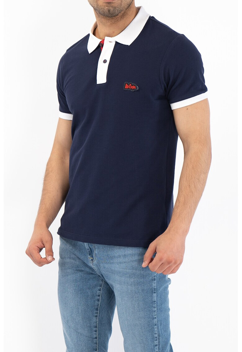 Lee Cooper Тениска с яка и контрасти - Pepit.bg