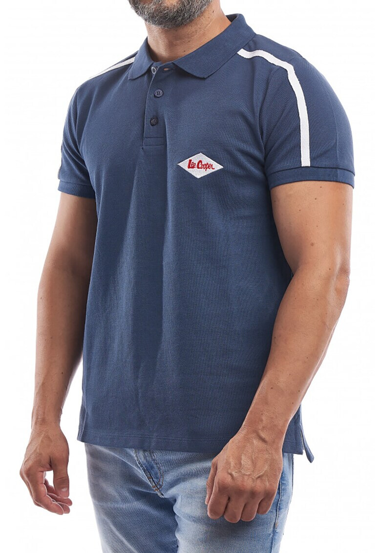Lee Cooper Тениска с яка и контрасти - Pepit.bg