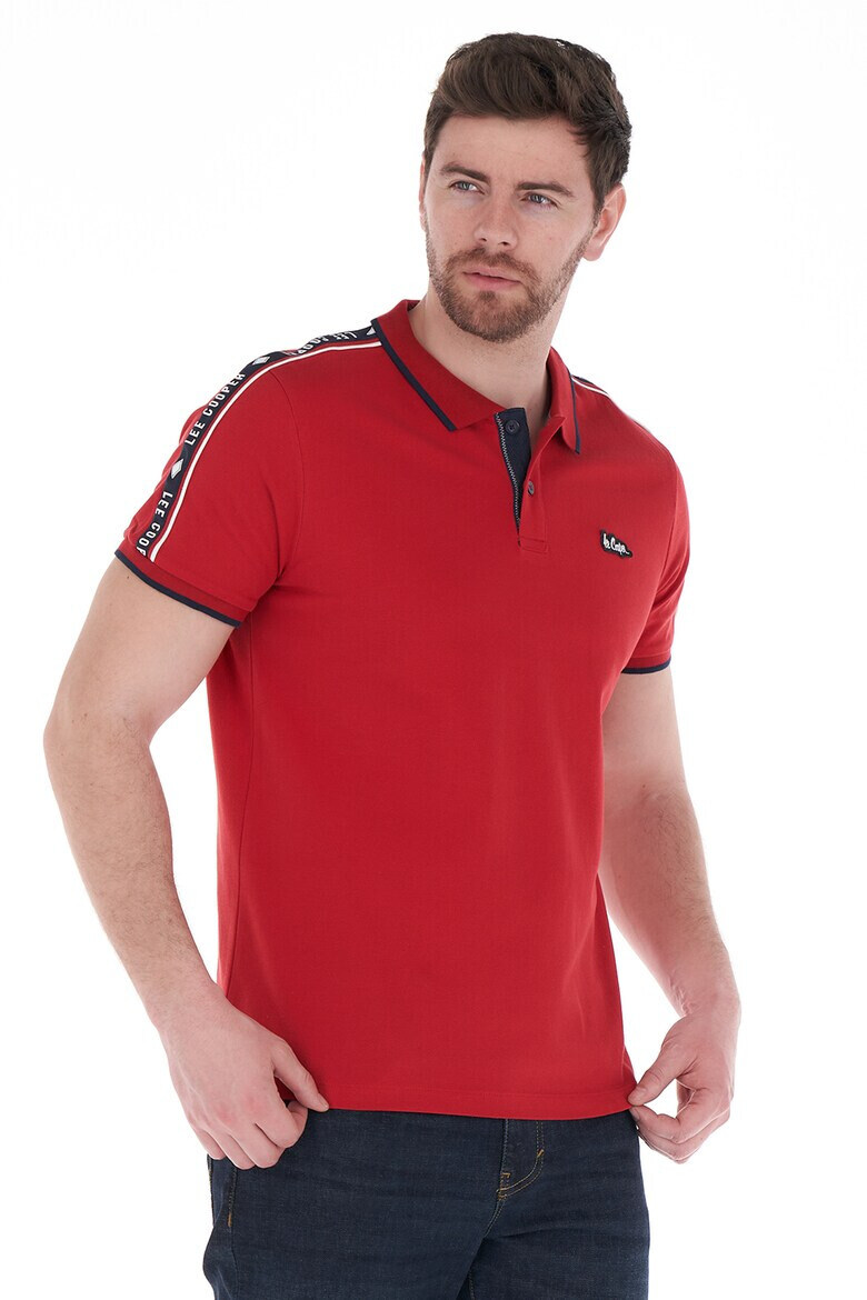 Lee Cooper Тениска с яка и лого - Pepit.bg