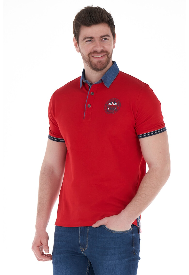 Lee Cooper Тениска с яка и лого - Pepit.bg