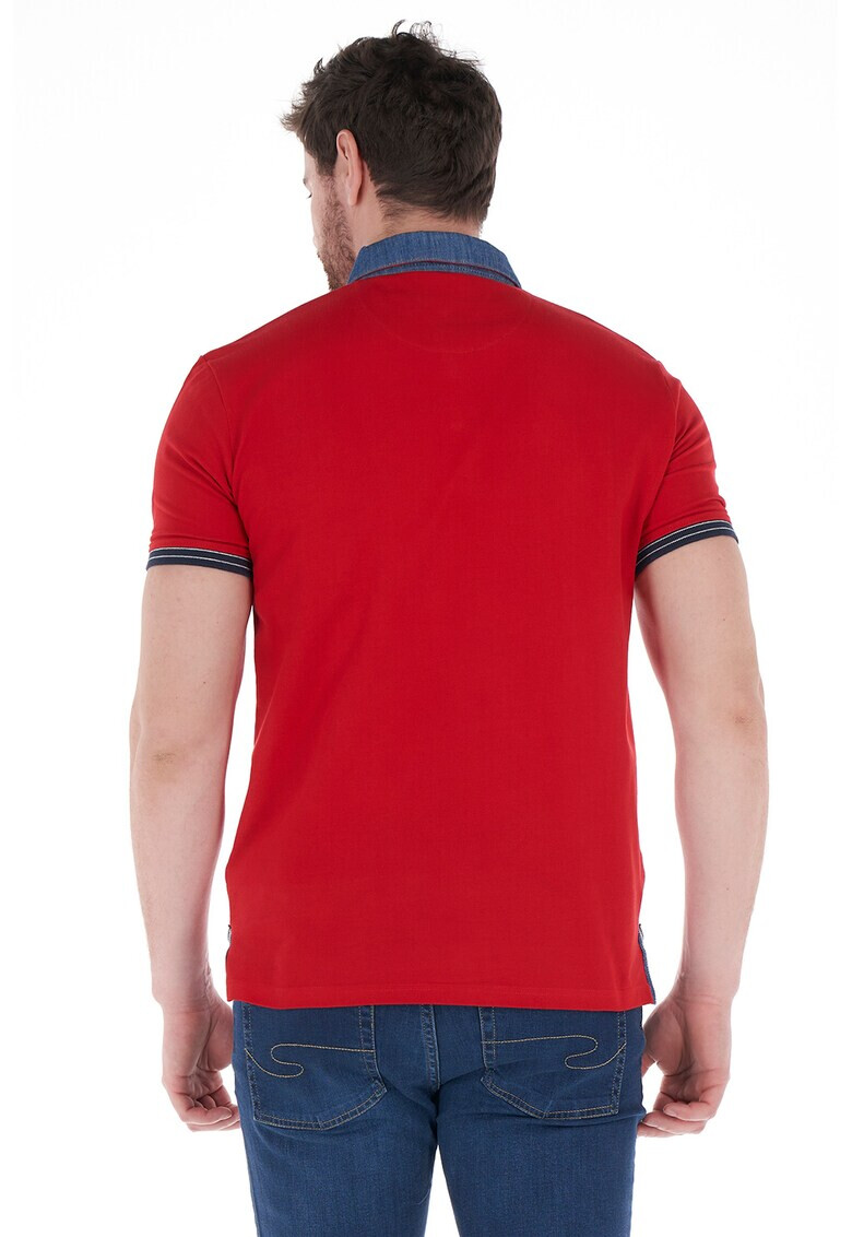 Lee Cooper Тениска с яка и лого - Pepit.bg