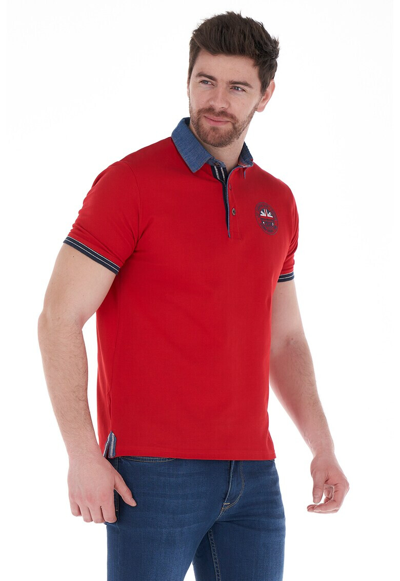 Lee Cooper Тениска с яка и лого - Pepit.bg
