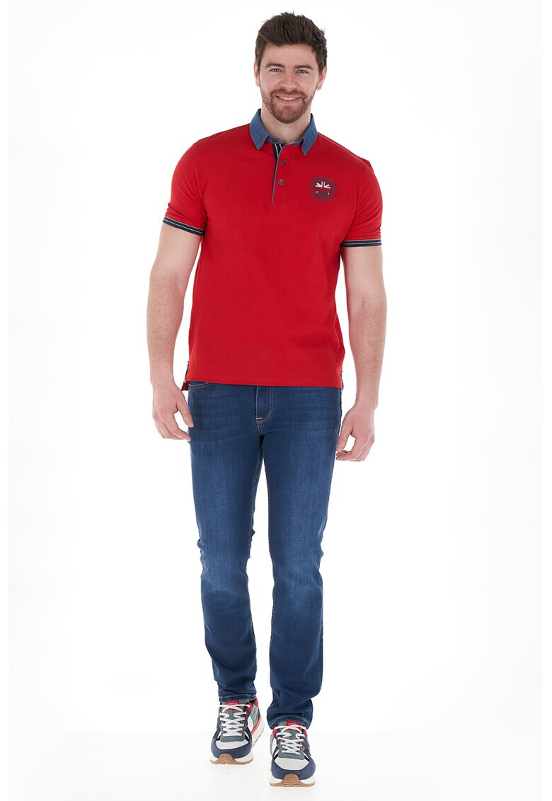 Lee Cooper Тениска с яка и лого - Pepit.bg