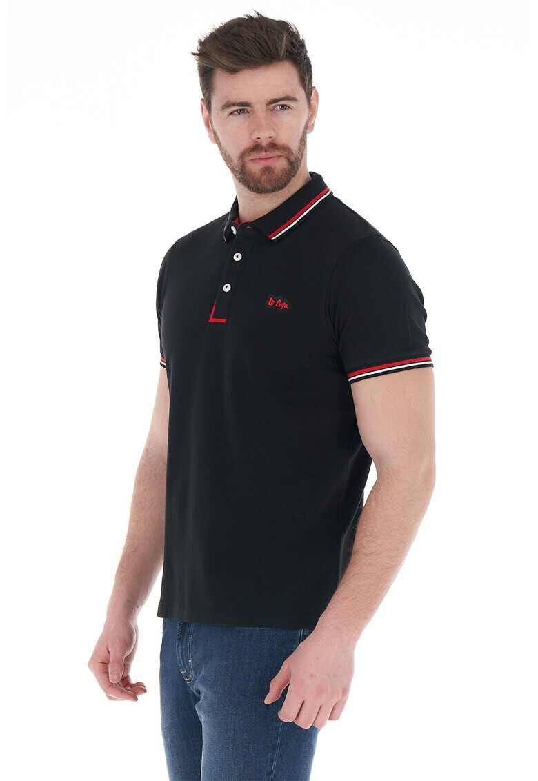 Lee Cooper Тениска с яка и лого - Pepit.bg