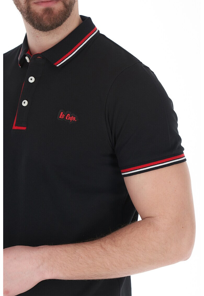 Lee Cooper Тениска с яка и лого - Pepit.bg